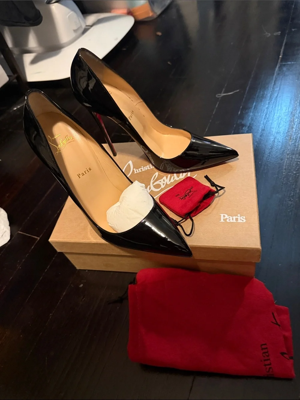 Christian Louboutin So Kate 120 Patent Black - Picture 9 of 9
